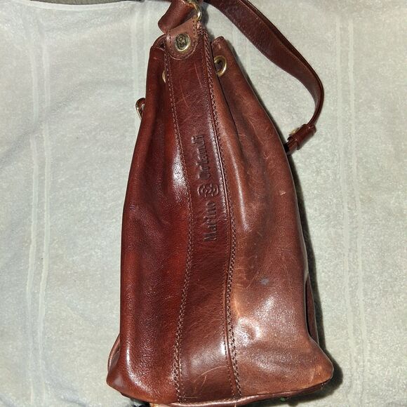 Marino Orlandi Convertible Backpack Brown Italian Leather main image 5